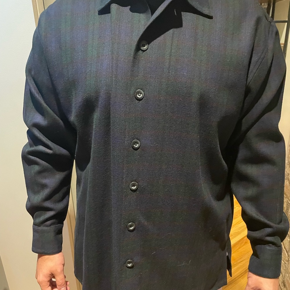 Men’s wool button up